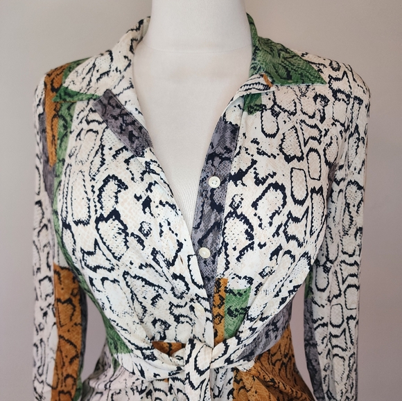 Nine West Heritage Stripe Collection Extra Small Button-Up Dress NWT - Picture 5 of 15